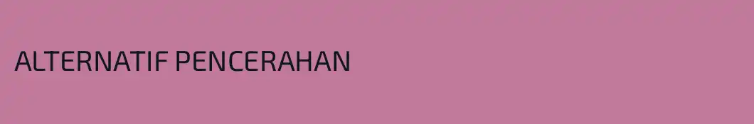 ALTERNATIF PENCERAHAN